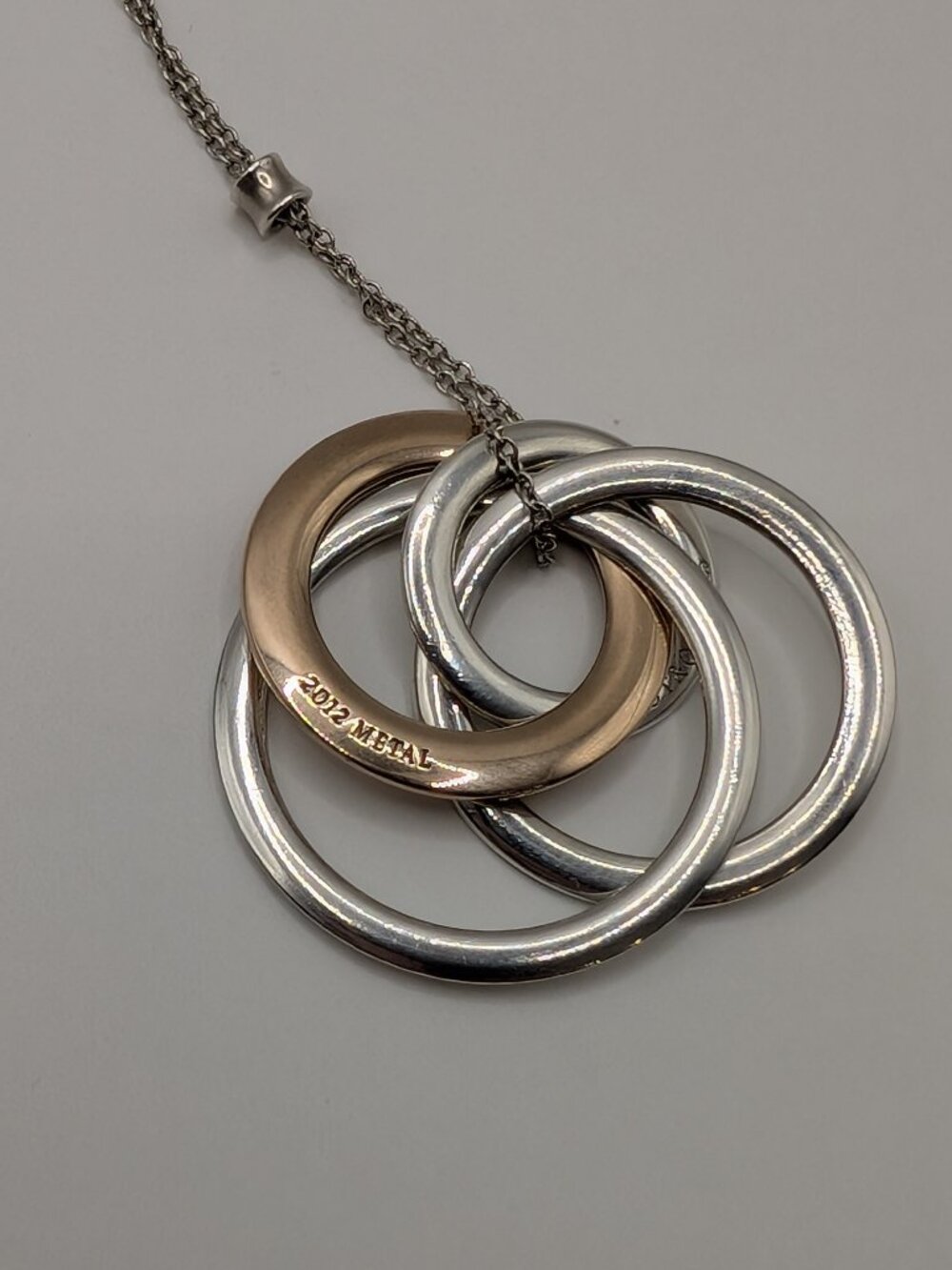 Tiffany & Co 1837 Interlocking Circles Necklace | Silver & Rubedo